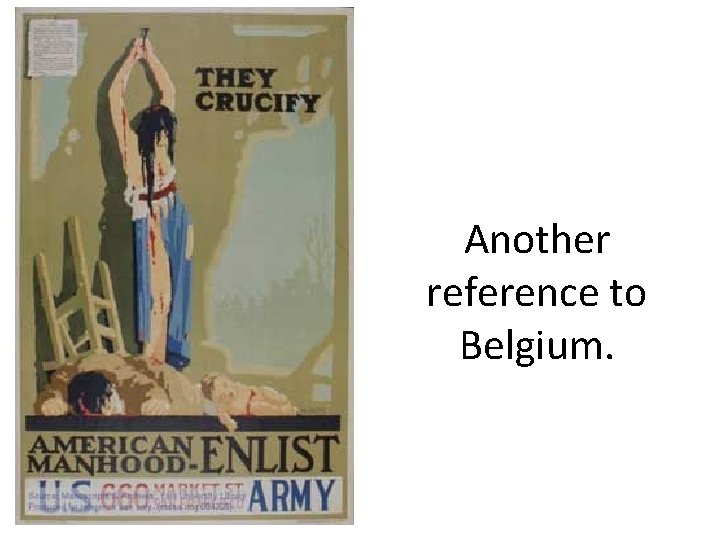 Another reference to Belgium. 