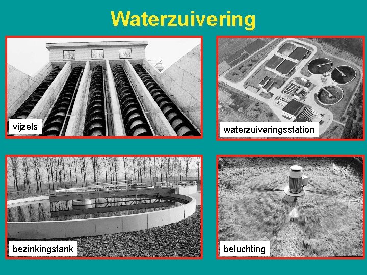 Waterzuivering vijzels waterzuiveringsstation bezinkingstank beluchting 