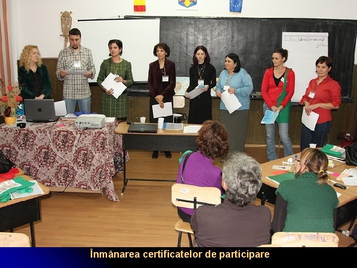 Înmânarea certificatelor de participare 