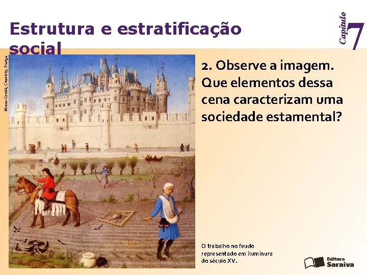 Museu Condé, Chantilly, França Capítulo Estrutura e estratificação social 2. Observe a imagem. Que
