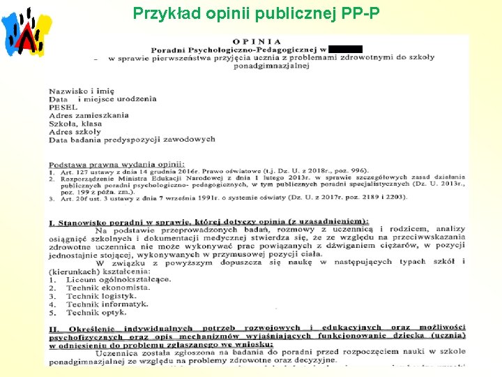 Przykład opinii publicznej PP-P 