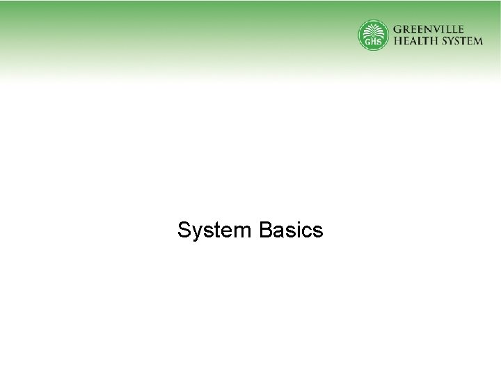 System Basics 