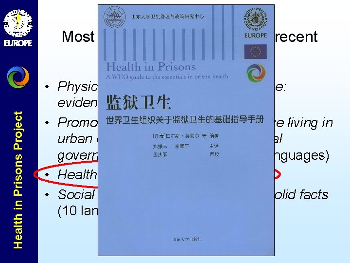 Health in Prisons Project Most translated publications in recent years • Physical activity and