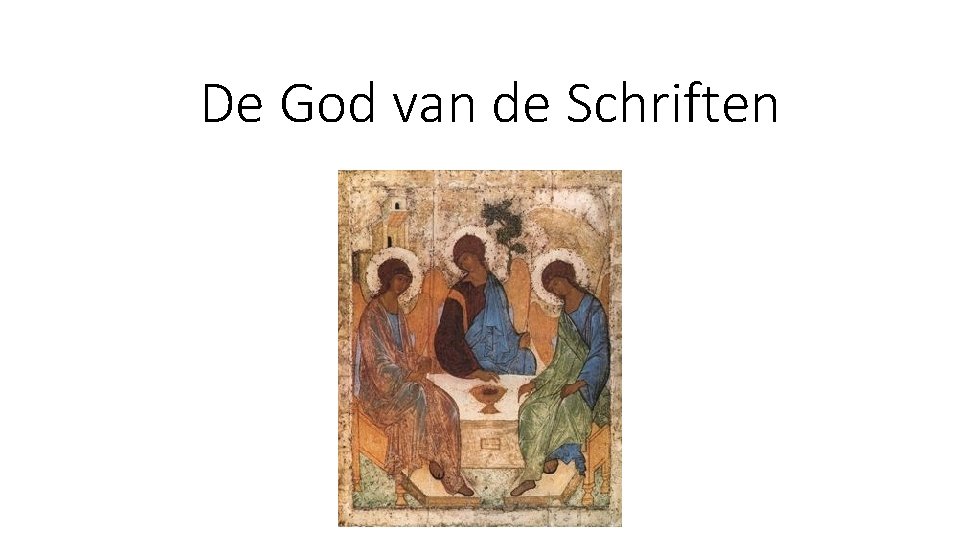 De God van de Schriften 