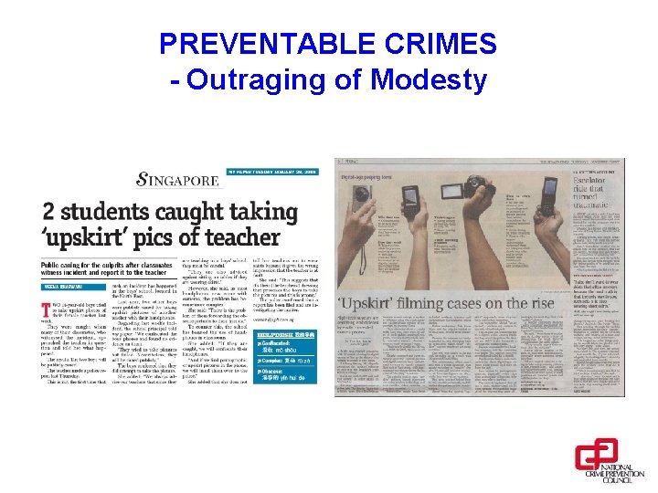 PREVENTABLE CRIMES - Outraging of Modesty 