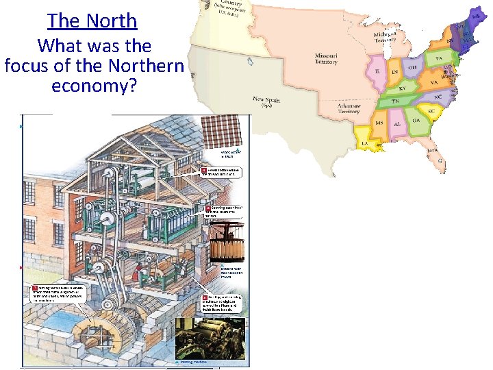 The North What was the focus of the Northern economy? 