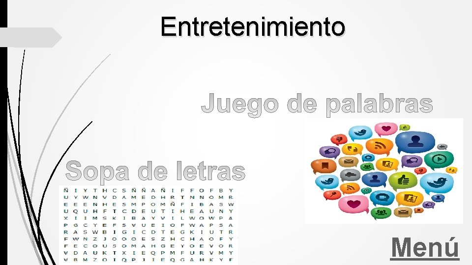 Entretenimiento Menú 