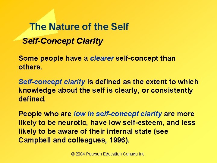 The Nature of the Self-Concept Clarity Some people have a clearer self-concept than others. The Nature of the Self-Concept Clarity Some people have a clearer self-concept than others.