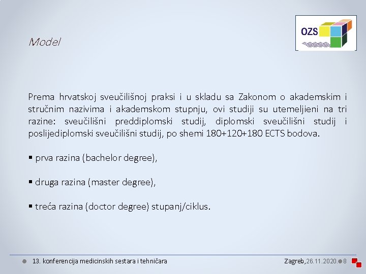 Model Prema hrvatskoj sveučilišnoj praksi i u skladu sa Zakonom o akademskim i stručnim Model Prema hrvatskoj sveučilišnoj praksi i u skladu sa Zakonom o akademskim i stručnim