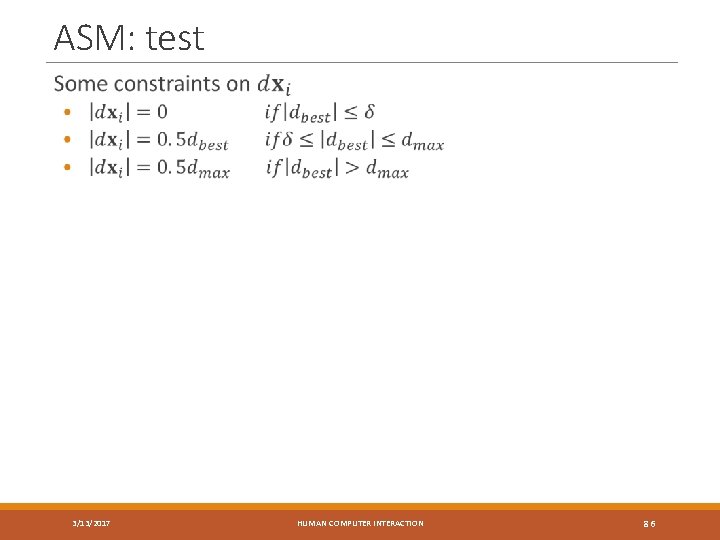 ASM: test 3/13/2017 HUMAN COMPUTER INTERACTION 86 