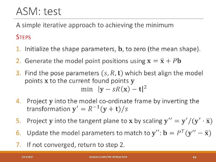 ASM: test 3/13/2017 HUMAN COMPUTER INTERACTION 89 