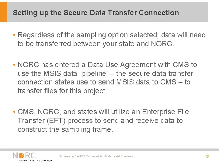 Setting up the Secure Data Transfer Connection • Regardless of the sampling option selected, Setting up the Secure Data Transfer Connection • Regardless of the sampling option selected,
