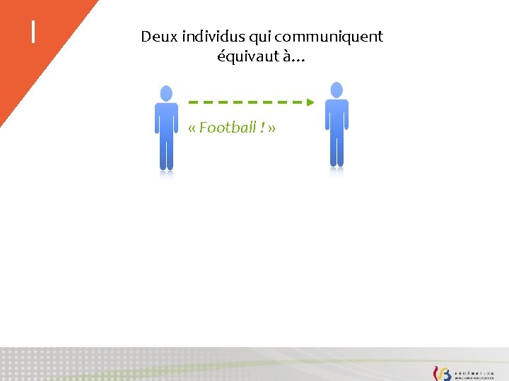 Deux individus qui communiquent équivaut à… « Football ! » I 