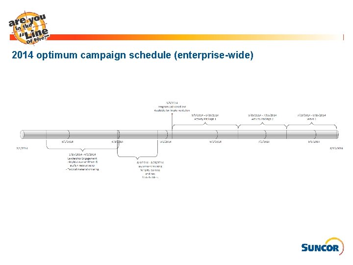 2014 optimum campaign schedule (enterprise-wide) 