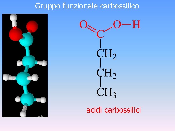 Gruppo funzionale carbossilico acidi carbossilici 