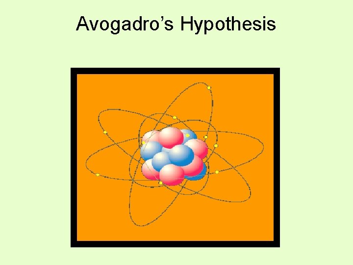 Avogadro’s Hypothesis 