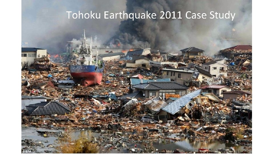 the tohoku earthquake case study