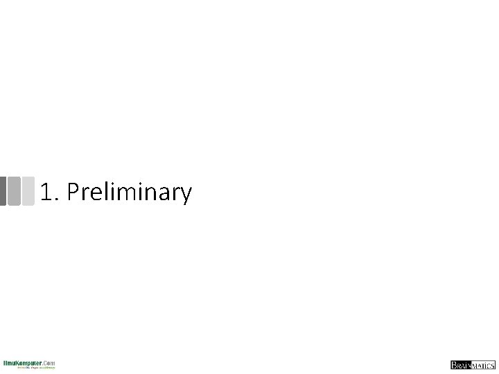 1. Preliminary 