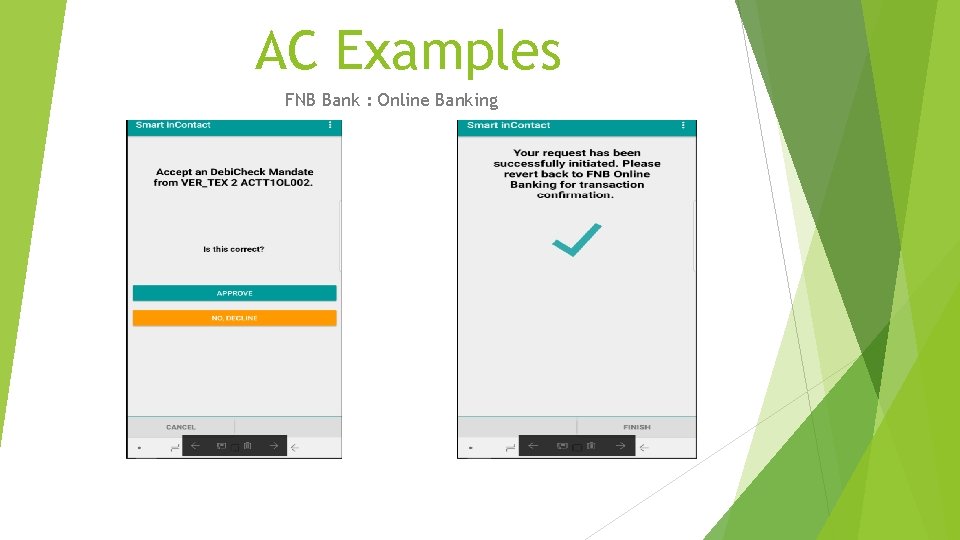 AC Examples FNB Bank : Online Banking 