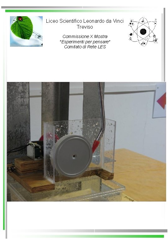 Liceo Scientifico Leonardo da Vinci Treviso Commissione X Mostra “Esperimenti per pensare” Comitato di