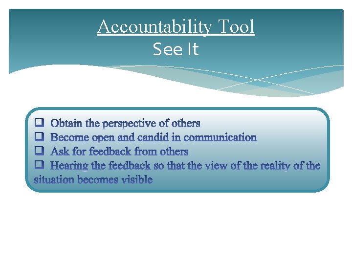 Accountability Tool See It 