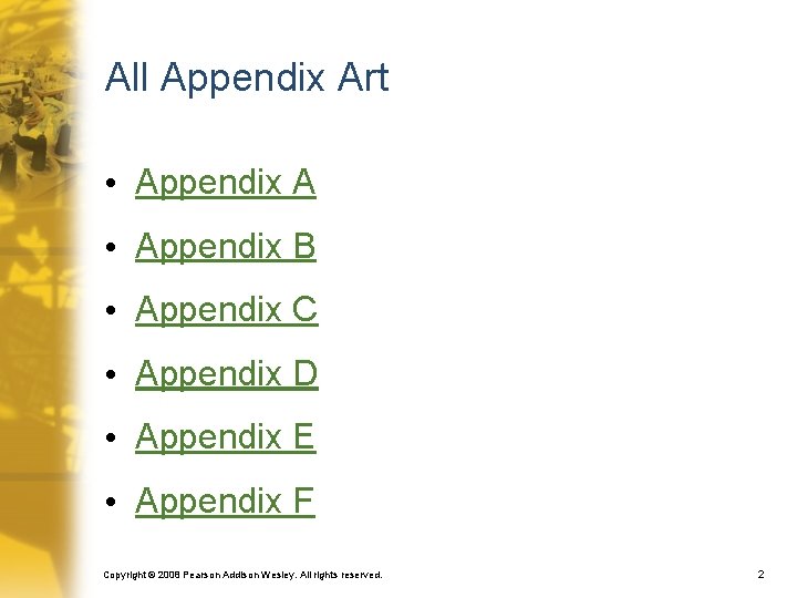 All Appendix Art • Appendix A • Appendix B • Appendix C • Appendix