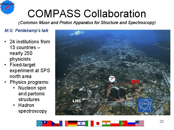 COMPASS Collaboration (Common Muon and Proton Apparatus for Structure and Spectroscopy) M. G. Perdekamp’s