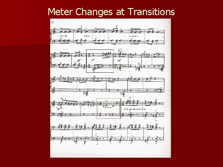 Meter Changes at Transitions 