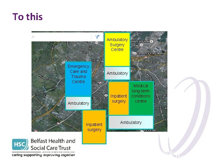To this Ambulatory Surgery Centre Emergency Care and Trauma Centre Ambulatory Inpatient surgery Medical