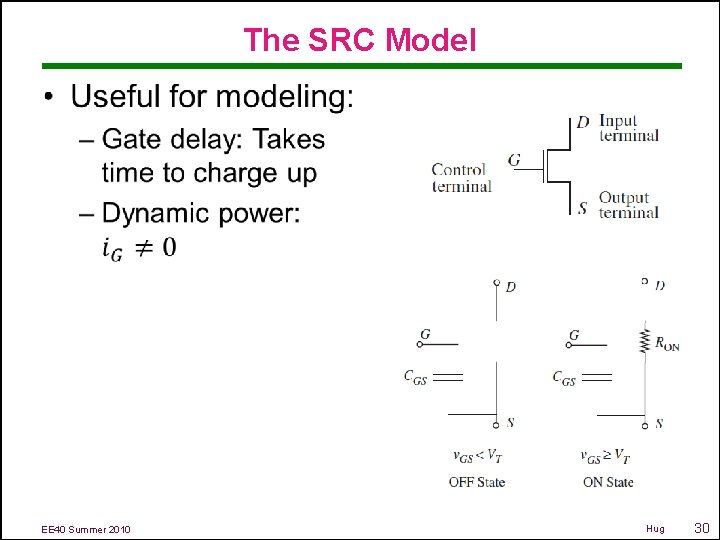 The SRC Model EE 40 Summer 2010 Hug 30 