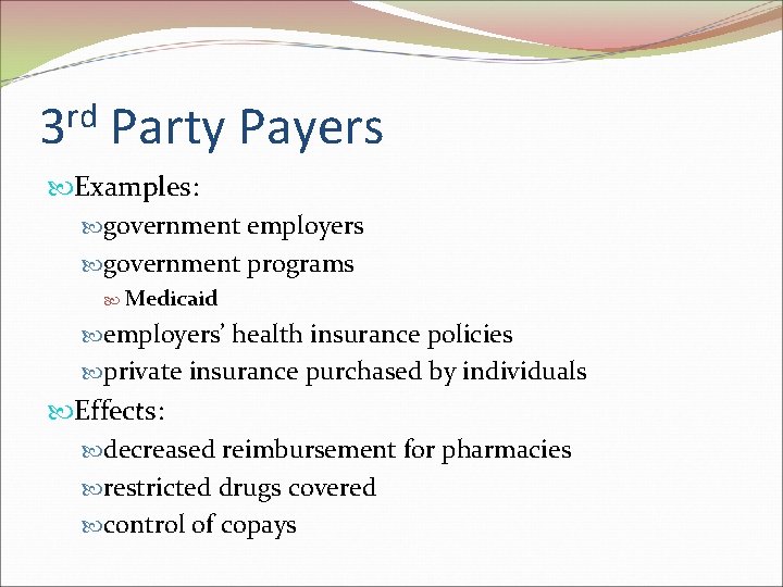 Introduction to Pharmacy Practice Chapter 3 Community and