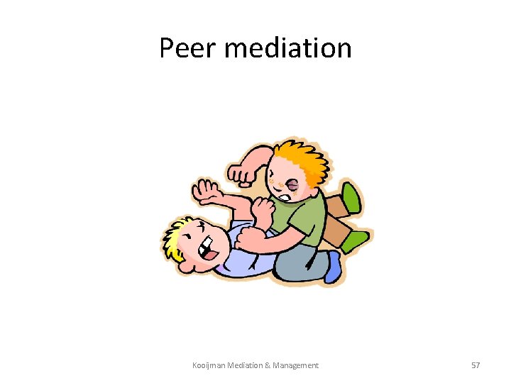 Peer mediation Kooijman Mediation & Management 57 