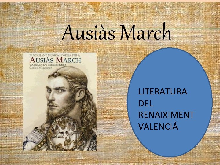 LITERATURA DEL RENAIXIMENT VALENCIÁ 