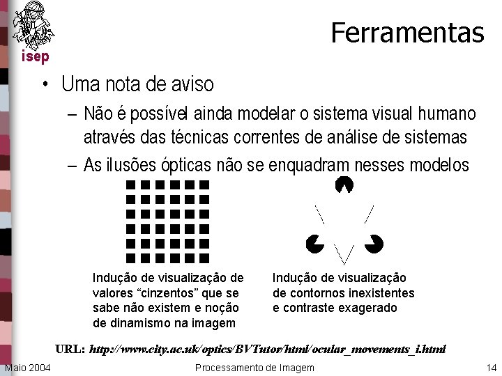 Ferramentas isep • Uma nota de aviso – Não é possível ainda modelar o