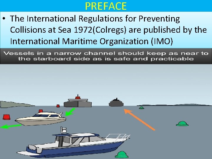 PREFACE • The International Regulations for Preventing Collisions at Sea 1972(Colregs) are published by