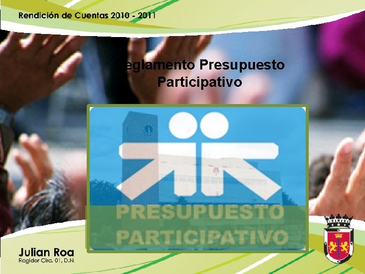 Reglamento Presupuesto Participativo 