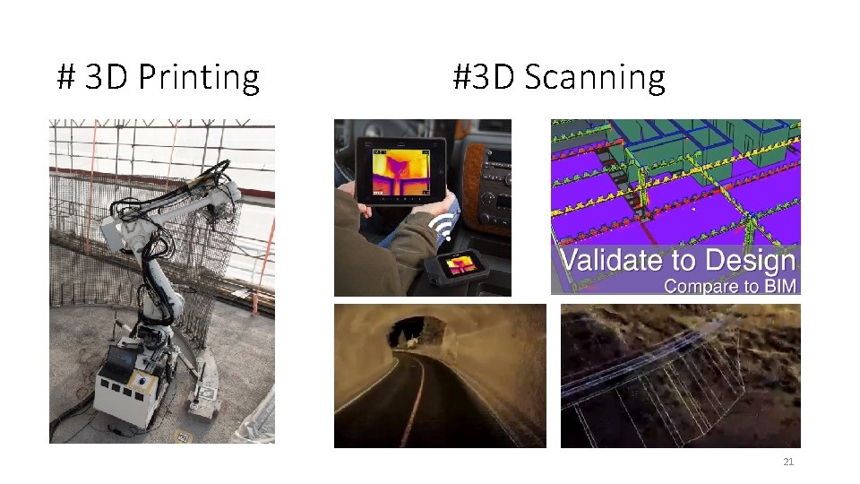 # 3 D Printing #3 D Scanning 21 