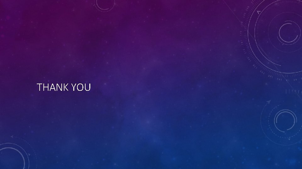 THANK YOU THANK YOU