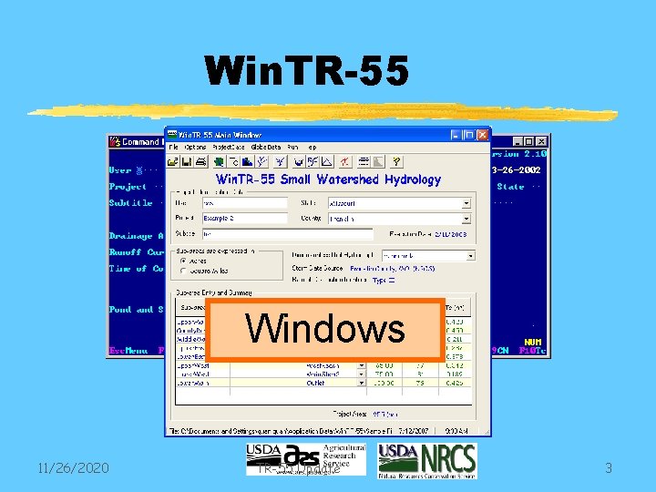 Win. TR-55 S O D Windows 11/26/2020 TR-55 Update 3 
