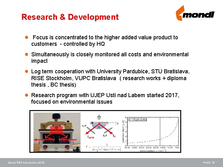 Research & Development ● Focus is concentrated to the higher added value product to