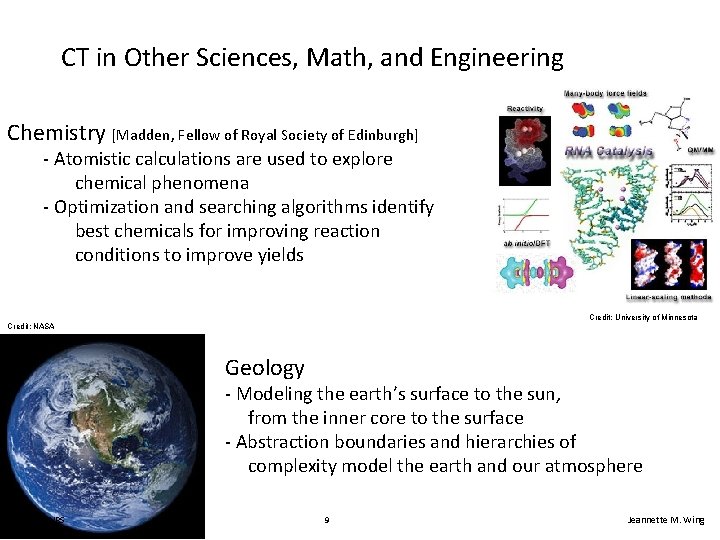 CT in Other Sciences, Math, and Engineering Chemistry [Madden, Fellow of Royal Society of