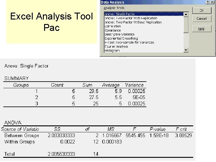 Excel Analysis Tool Pac Excel Analysis Tool Pac
