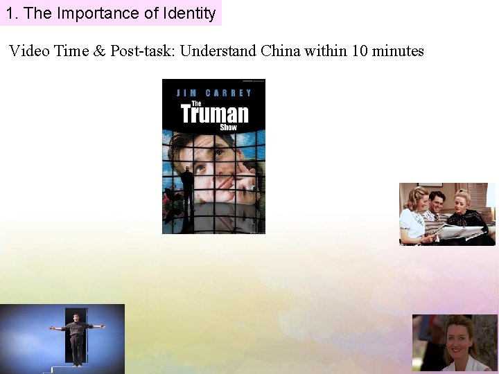 1. The Importance of Identity Video Time & Post-task: Understand China within 10 minutes