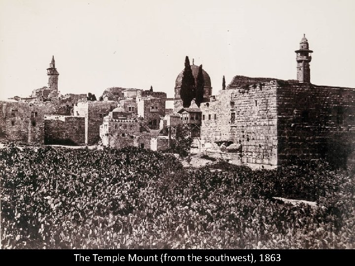 The Temple Mount (from the southwest), 1863 
