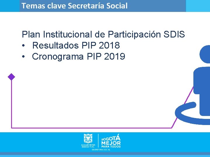 Temas clave Secretaría Social Plan Institucional de Participación SDIS • Resultados PIP 2018 •