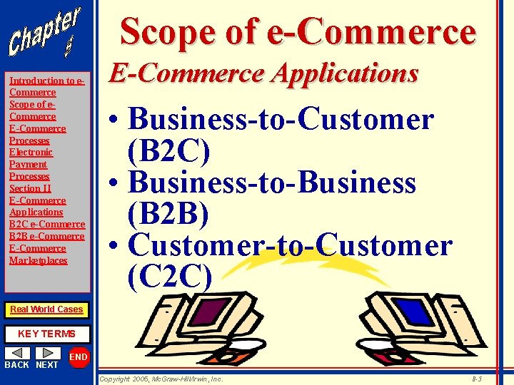 Scope of e-Commerce Introduction to e. Commerce Scope of e. Commerce E-Commerce Processes Electronic