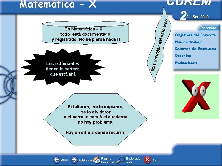 CUREM – 2 del s itio w eb: Matemática - X vent ajas En