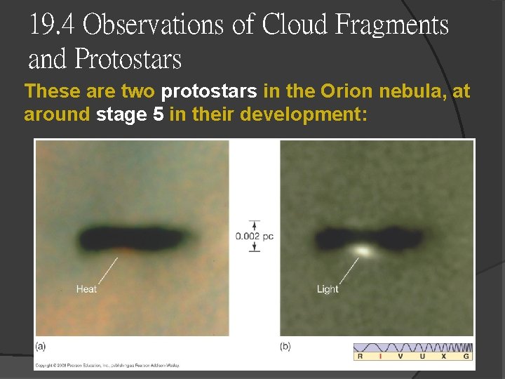 19. 4 Observations of Cloud Fragments and Protostars These are two protostars in the 19. 4 Observations of Cloud Fragments and Protostars These are two protostars in the