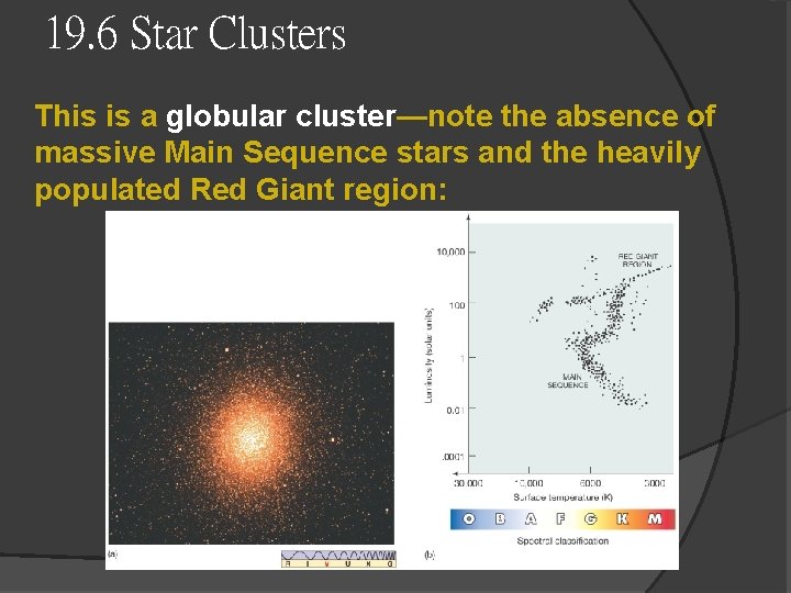 19. 6 Star Clusters This is a globular cluster—note the absence of massive Main 19. 6 Star Clusters This is a globular cluster—note the absence of massive Main