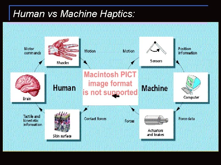 Human vs Machine Haptics: 